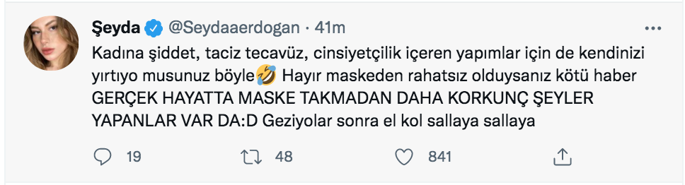 seyda erdogan dan rtuk e maske kimsin sen icin satanizm sorusturmasina tepki